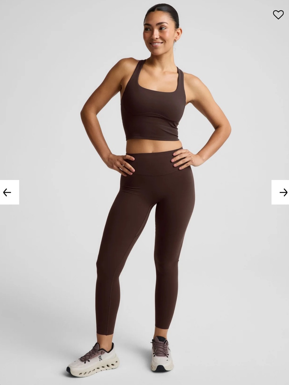 Beyond Yoga Glowzone Set - Brown Cocoa Plum